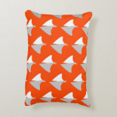 Retro geometric shapes with seamless patternabstra アクセントクッション (裏面(縦))