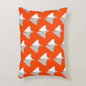 Retro geometric shapes with seamless patternabstra アクセントクッション (正面(垂直))