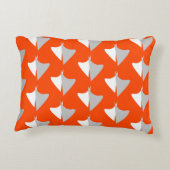 Retro geometric shapes with seamless patternabstra アクセントクッション (裏面)