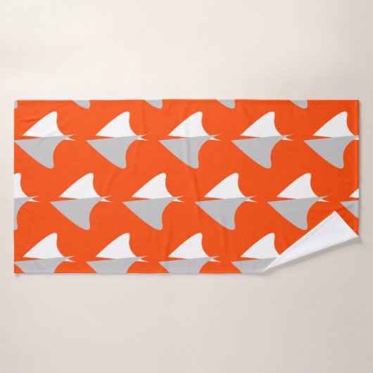 Retro geometric shapes with seamless patternabstra バスタオル (バスタオル)
