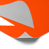 Retro geometric shapes with seamless patternabstra ポスター (角)