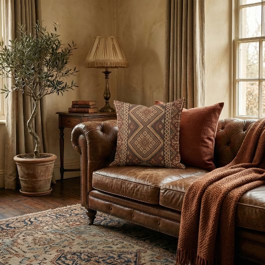  Retro geometric  unique  oriental pattern elegant クッション