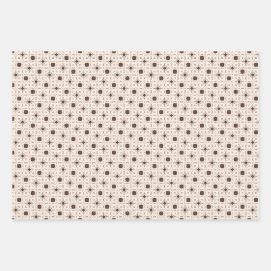 Retro geometry ラッピングペーパーシート (正面)