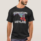 Retro Germantown MD Maryland City Apparel Souvenir Tシャツ (正面)
