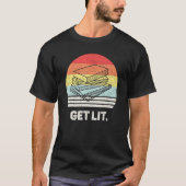 Retro Get Li Books Reader Writer Teacher Meme Tシャツ (正面)
