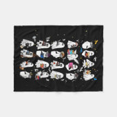 Retro Ghost Book Fantasy Series Halloween Book Lov フリースブランケット (正面(横))