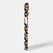 Retro Ghost Flowers Halloween Seamless Pattern Case-Mate iPhoneケース (裏面 / 右)