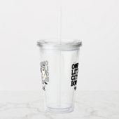 Retro Ghost One Halloween Boy 1st Birthday アクリルタンブラー (右)