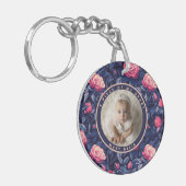 Retro Gifts For Coworkers Rose キーホルダー (正面左)