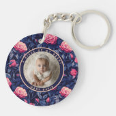 Retro Gifts For Coworkers Rose キーホルダー (裏面)