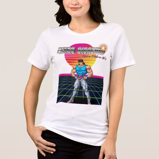 Retro Gigachad トライブレンドTシャツ (正面)