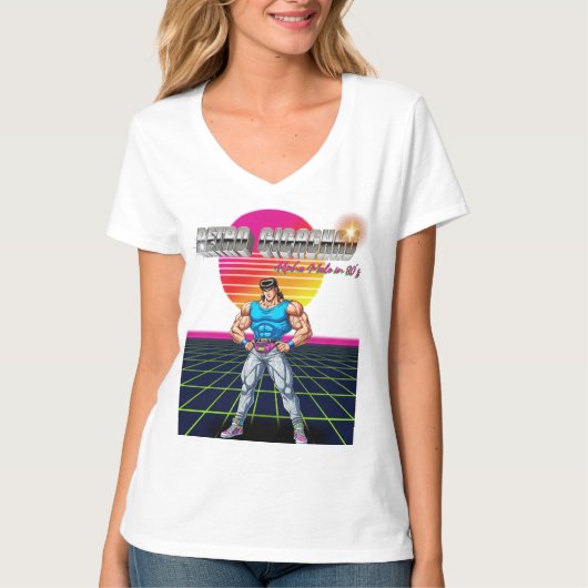 Retro Gigachad  Tシャツ (正面)