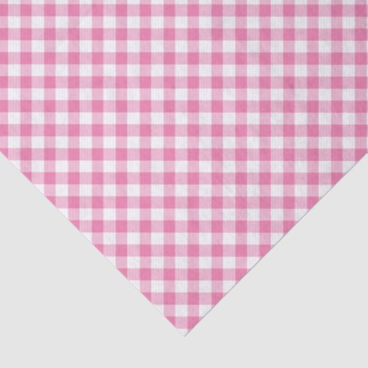 Retro Gingham Fuchsia Pink 薄葉紙 (詳細)