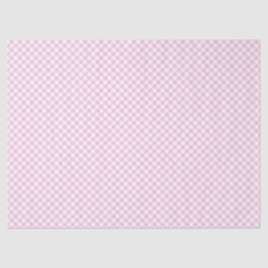 Retro Gingham Light Pink 薄葉紙 (正面)