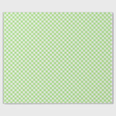 Retro Gingham Spring Green ラッピングペーパー (フラット)