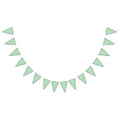 Retro Gingham Summer Green バンティングフラッグ (全)