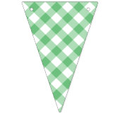 Retro Gingham Summer Green バンティングフラッグ (第2の旗)