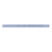 Retro Gingham True Blue サテンリボン (正面)