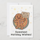 Retro Gingy Christmas Card – Cute Holiday Greeting シーズンカード (正面)