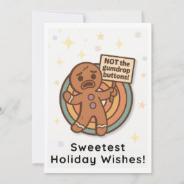 Retro Gingy Christmas Card – Cute Holiday Greeting シーズンカード