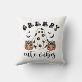 Retro Girly Coquette Creepy Cute Vibes Halloween クッション (裏面)
