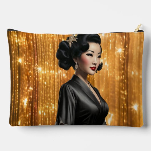 Retro Glam Girl (Keiko) アクセサリーポーチ (裏面)