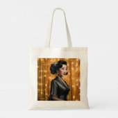 Retro Glam Girl (Keiko) トートバッグ (裏面)