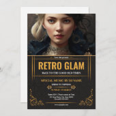 Retro Glam Party Flyer Template (正面/裏面)