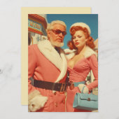 Retro Glamour Winter Couple Style シーズンカード (正面/裏面)