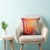 Retro Glow Arches – Abstract Mid-Century クッション (椅子)