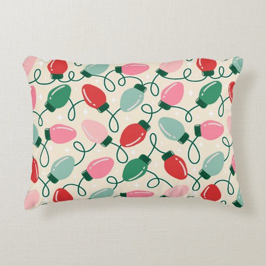 Retro Glow Lights アクセントクッション (正面)