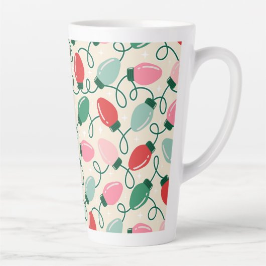 Retro Glow Lights カフェラテマグ (右)