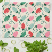 Retro Glow Lights キッチンタオル (折り畳み)