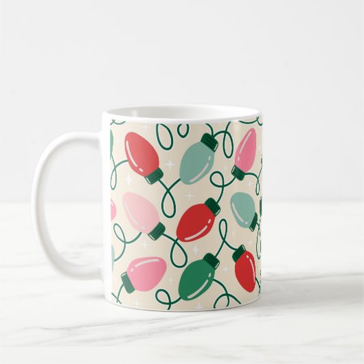 Retro Glow Lights コーヒーマグカップ (左)