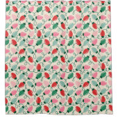 Retro Glow Lights シャワーカーテン (正面)