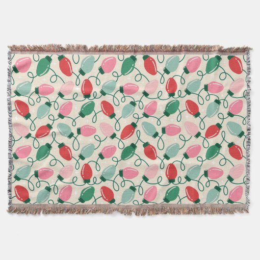 Retro Glow Lights スローブランケット (正面)