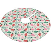 Retro Glow Lights ブラッシュドポリエステルツリースカート (アングル)