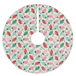 Retro Glow Lights ブラッシュドポリエステルツリースカート