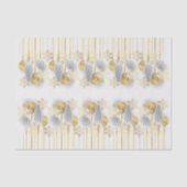 Retro Gold and Silver Christmas Ornaments  薄葉紙 (正面)