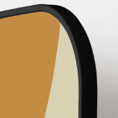 Retro Golden Horizon Three Circle Stripe with Name ピックルボールラケット (左詳細)