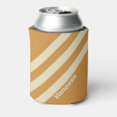 Retro Golden Horizon Three Stripes with Name 缶クーラー (缶裏面)