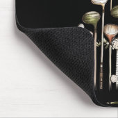 Retro Golf Club Christmas Tree Golfing Xmas Golfer マウスパッド (コーナー)