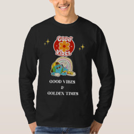 Retro Good Vibes Earth Character  Tシャツ