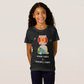 Retro Good Vibes Earth Character  Tシャツ (正面フル)