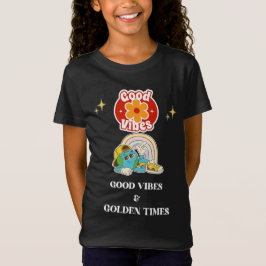 Retro Good Vibes Earth Character  Tシャツ