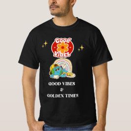 Retro Good Vibes Earth Character  Tシャツ