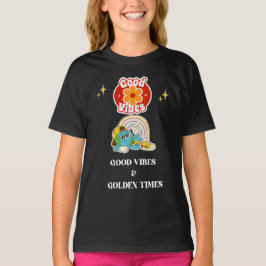 Retro Good Vibes Earth Character  Tシャツ