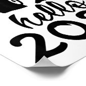 Retro Goodbye 2025 Hello 2026 Happy New Year Party ポスター (角)