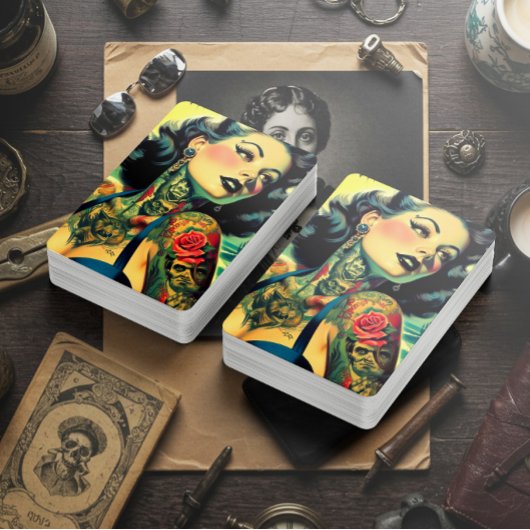 Retro Goth Pinup トランプ