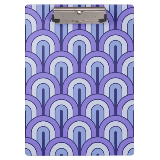 Retro Gradated Geometric Fan Pattern クリップボード (正面)